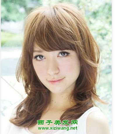 潮女中長發卷發發型