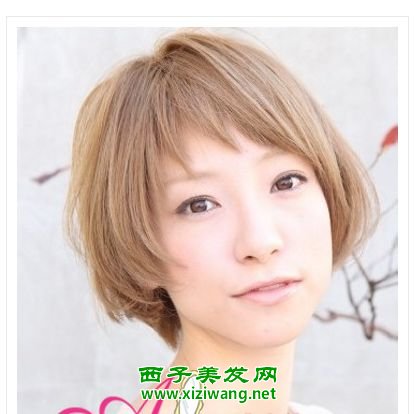 深亞麻色女生短發(fā)發(fā)型