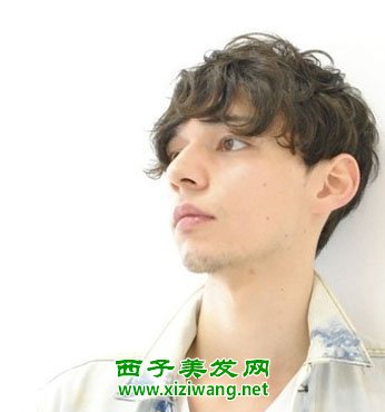 男生最新短卷發發型圖片