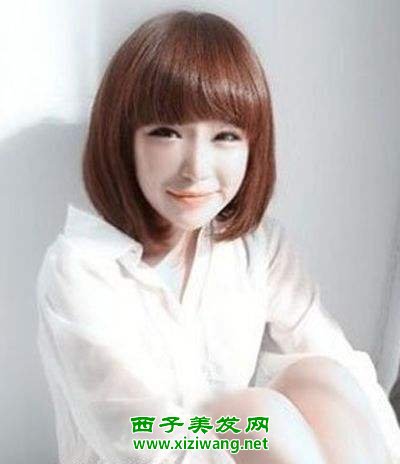 胖娃娃臉適合什么短發型圖片