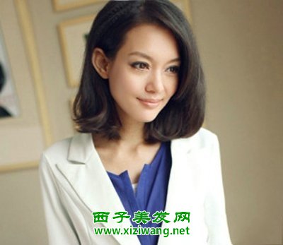 女生優雅的短發發型圖片適合女白領的氣質發型