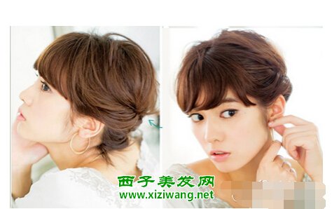 短卷發怎么扎才好看女生短卷發扎法教程