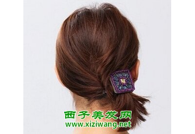 齊肩短發(fā)怎么扎馬尾好看