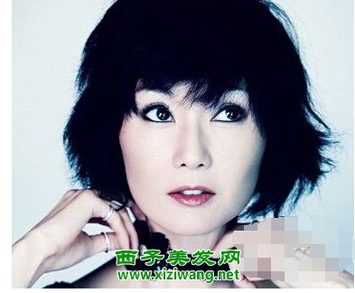 張曼玉短發發型圖片示范熟女短發如何打理