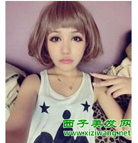 萌萌的短發發型圖片年輕女生必備俏皮短發型