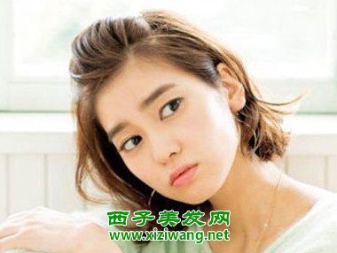 中短發怎么扎好看迷人中短發造型圖