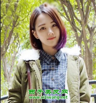 齊肩短發(fā)發(fā)型圖片打造帥氣青春風(fēng)女生