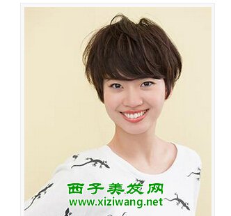 五款個性的蘑菇頭短發發型圖片