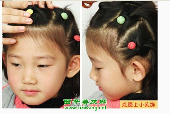 小女孩短發怎么扎好看