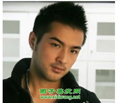 男生額頭高適合什么短發型