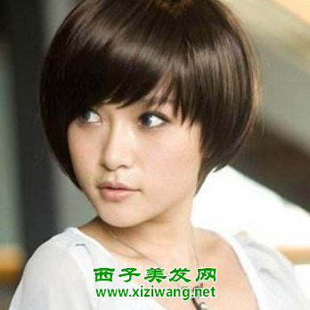 最適合娃娃臉的短發(fā)發(fā)型圖片超萌女生短發(fā)就這樣扎