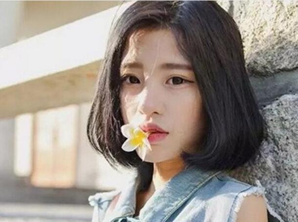韓式齊腮女生短發發型清新又乖巧