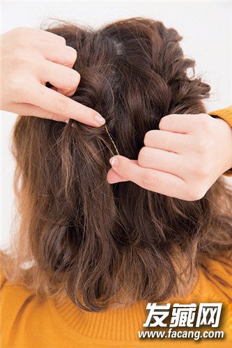 速學(xué)甜美扎發(fā)教程女生中短卷發(fā)怎么扎
