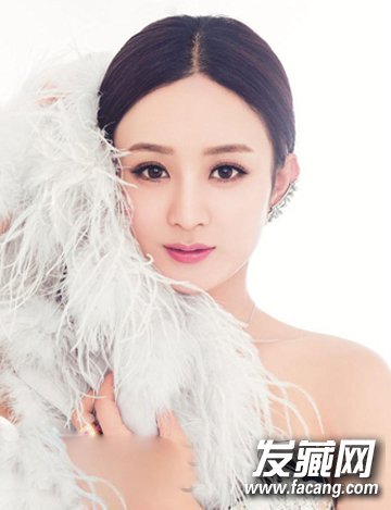 趙麗穎全新粉嫩情人節大片長卷發可御可萌