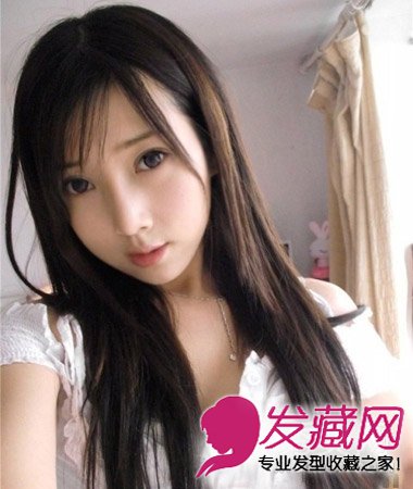 淑女氣質披肩的長發直發發型清新唯美動人