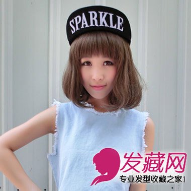 方臉梳什么發型好時尚唯美中分短款梨花燙