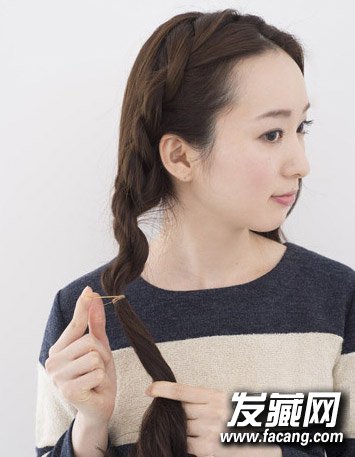 長發編發教程圖解散發甜美浪漫的氣息
