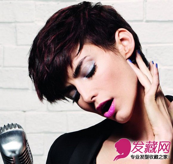 短發(fā)發(fā)型女生圖片栗子色的發(fā)絲染色
