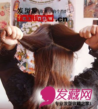 冬季中長發發型扎法圖解
