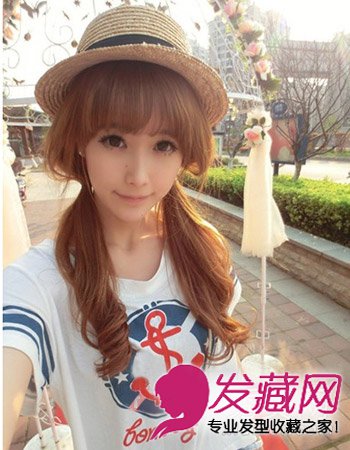 甜美的韓式花苞頭發型溫婉動人中長發發型
