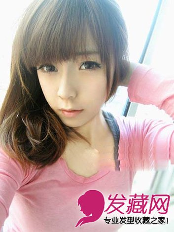 中長發梨花燙發型非主流風味的中長發