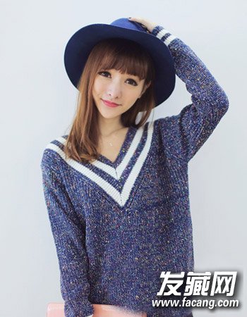 時尚百搭的中長發可愛的女生長卷發發型