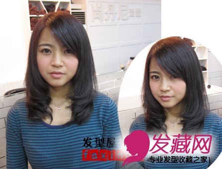 真人發(fā)型秀七種胖臉女孩最佳選擇中長梨花頭