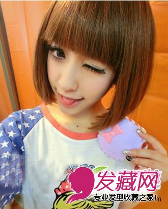 王心凌斜劉海發型打造甜美蘿莉范