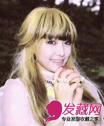 宋茜韓式長發發型秀甜美可愛迷倒你